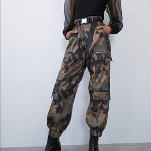 Camouflage cargo pants